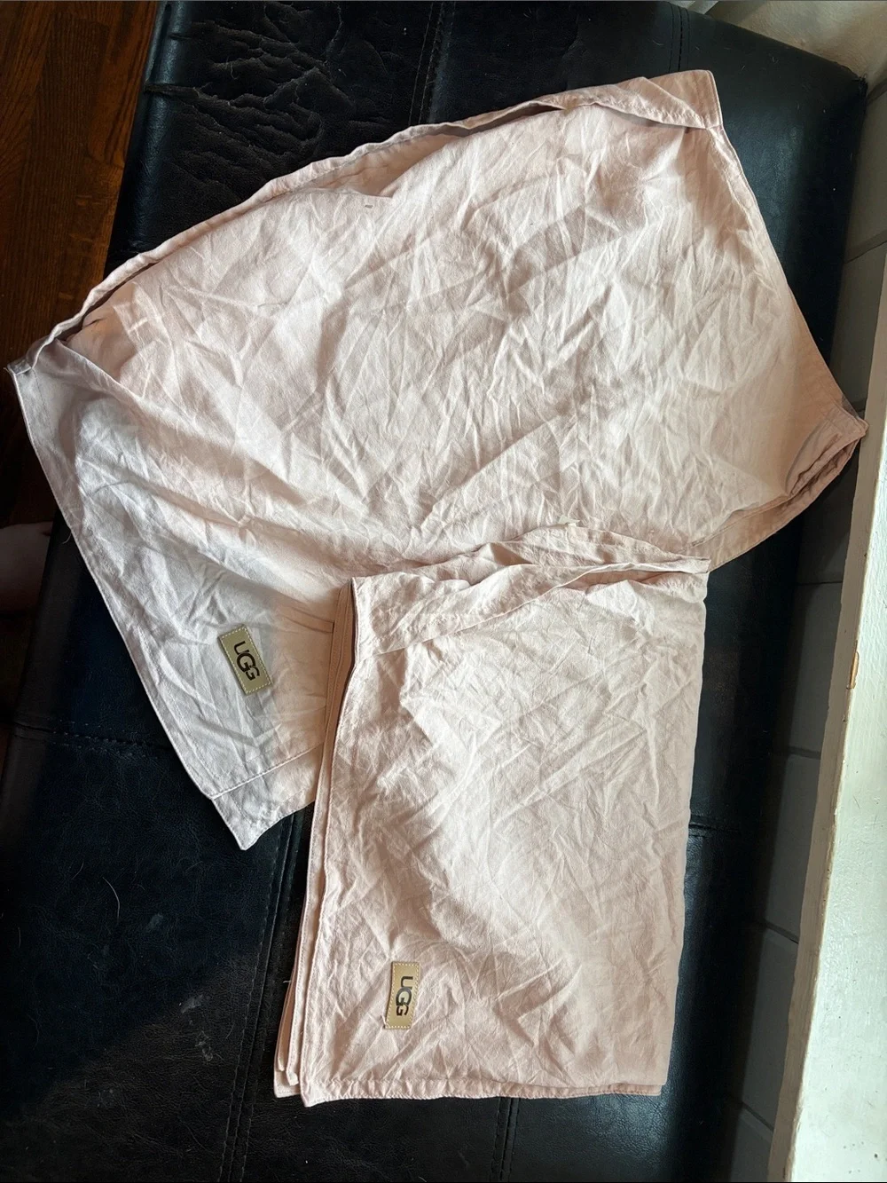 UGG Pale Pink Cotton Pillow Case